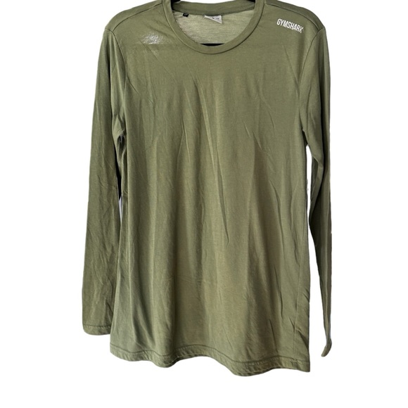 Gymshark Training Long Sleeve Tee Medium Green - Picture 2 of 6